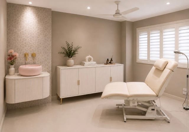 Paramedical tattooing being performed on a client's arm in a private Victoria Point clinic